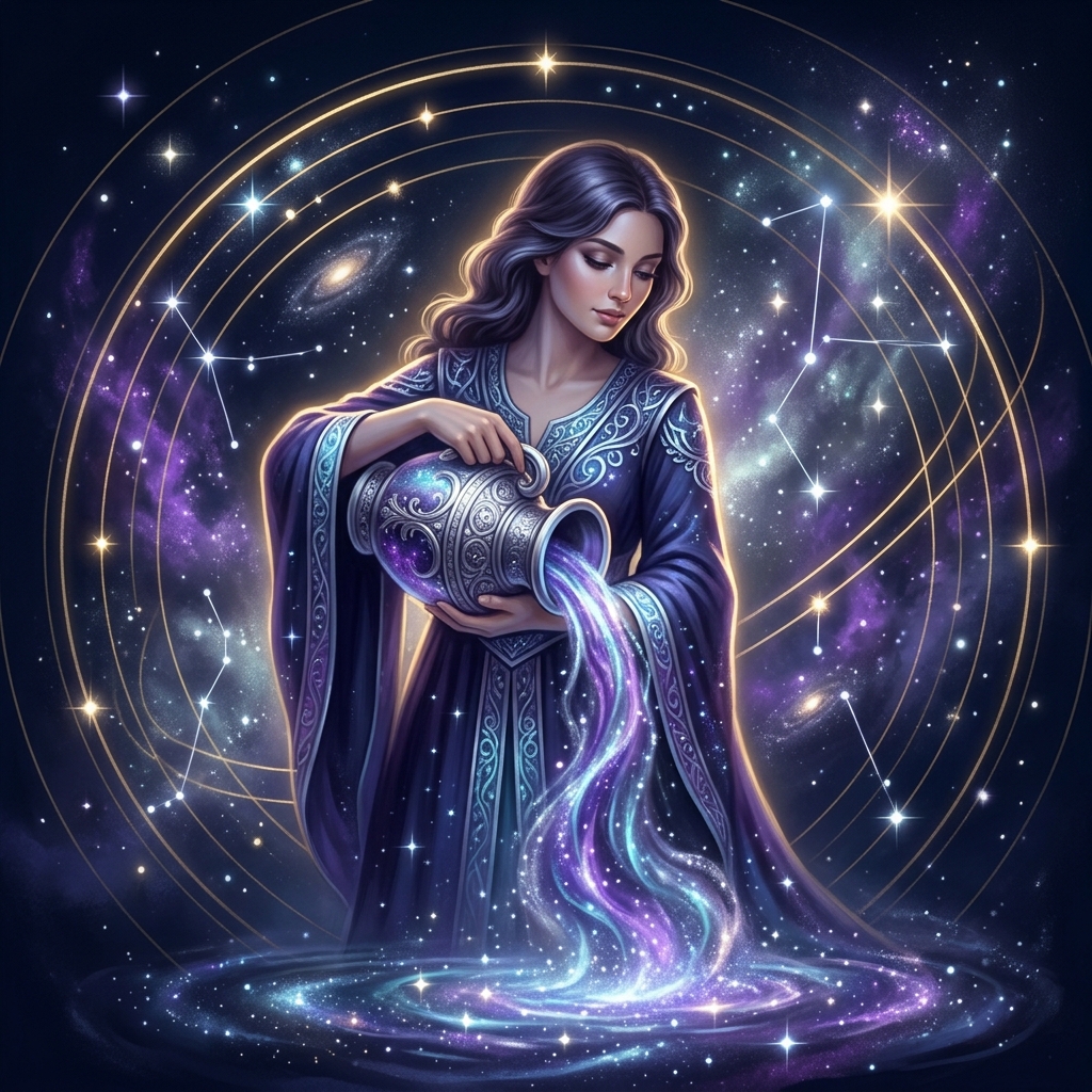 Aquarius symbolic illustration