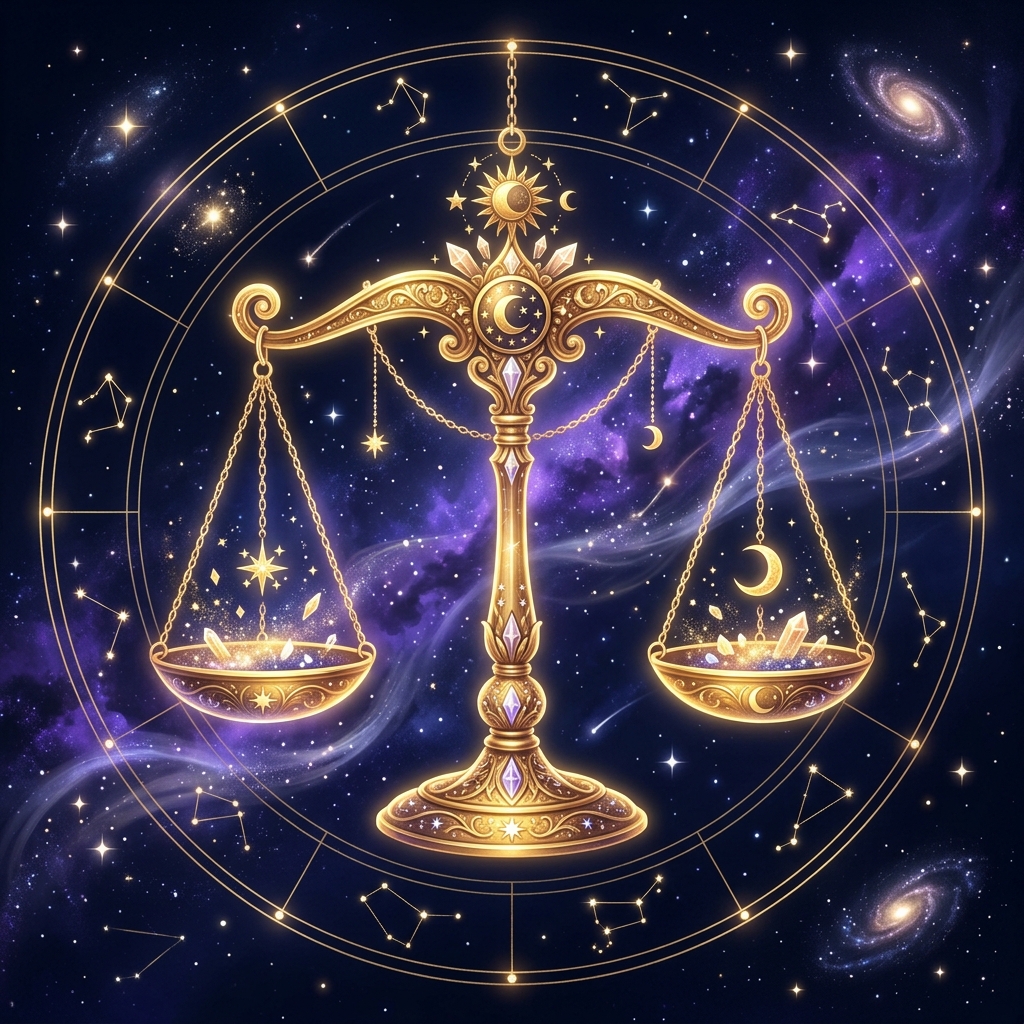 Libra symbolic illustration