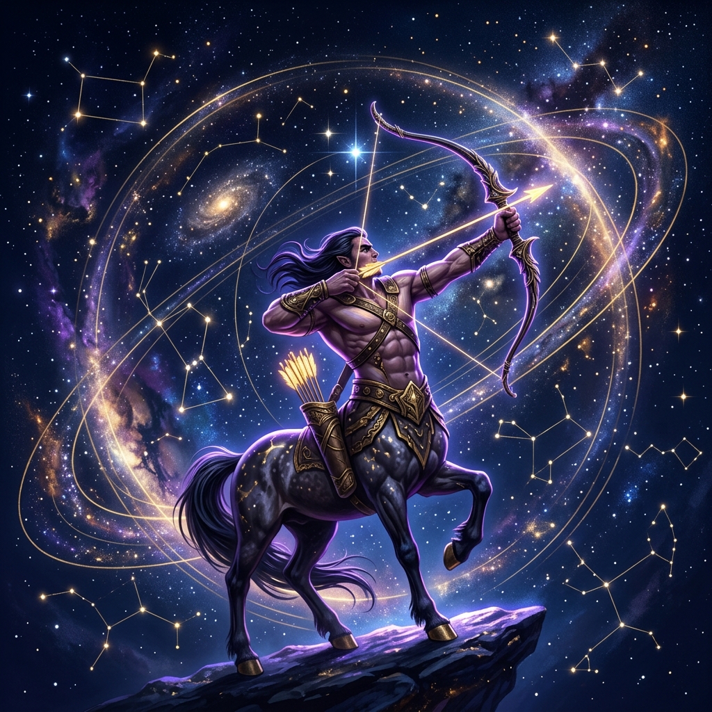 Sagittarius symbolic illustration